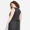 Women's Studded Denim Vest Top - Wild Fable™ Black Wash - 3 of 3