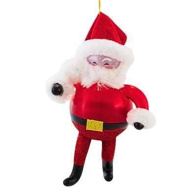 Italian Ornaments 6.5 Inch Glitter Britches Santa Italian Ornaments Tree Ornaments