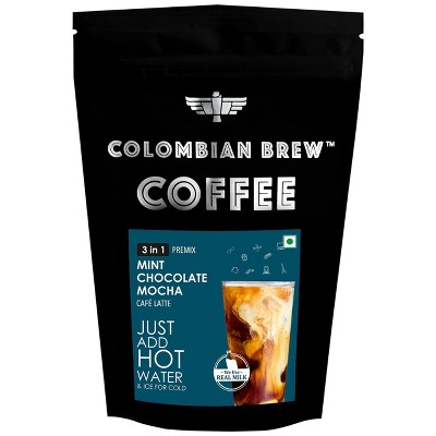 Colombian Brew Mint Chocolate Mocha Instant Coffee, No Sugar Vegan, 250g