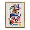 Kate and Laurel Sylvie 3 Cats Framed Canvas by Rachel Lee of My Dream Wall - 2 of 4