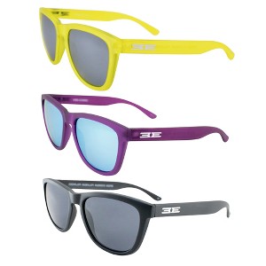3 Pairs of Epoch Eyewear Vibe Sunglasses with Flash Mirror, Smoke Lenses - 1 of 4