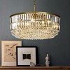 ALOADECOR 5 Lights 24" Modern Glam Crystal Round Chandelier - 3 of 4