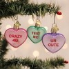 Old World Christmas Blown Glass Ornament for Christmas Tree, Conversation Hearts (Set of 3) - 2 of 4