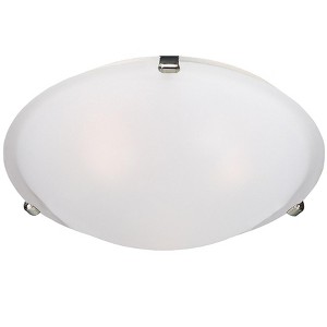 Maxim Lighting Malaga 3 - Light Flush Mount in  Satin Nickel - 1 of 2