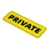 Unique Bargains Acrylic Self-Adhesive Wall Mounting Decor Home Door Private Sign - 3 of 4