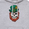 Men's - Instant Message - Leprechaun Skull Graphic Fleece Pullover Hoodie - 2 of 4