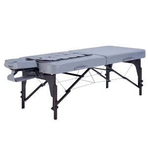 Master Massage 30 Bristol Airwave Full Body Portable Massage Table with Air Cells, Lumbar & Neck Traction, Back, Waist, Hip Leg Massage (Dove Grey) - 1 of 4