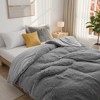Peace Nest Shaggy Plush Comforter Set Faux Fur with Velvety Reversible Backing - 3 of 4