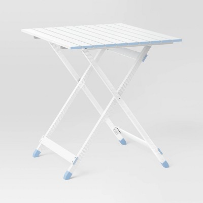 Ocean Zero Aluminum Square Folding Outdoor Portable Dining Table Silver_2