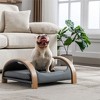 Lily Elevated Dog Bed,Cat Scratch Beds,23" Pet Sofa Dog Sofa Bed for Small Dogs,Cat Sofa Beds With Solid Wood Frame-Maison Boucle - 4 of 4