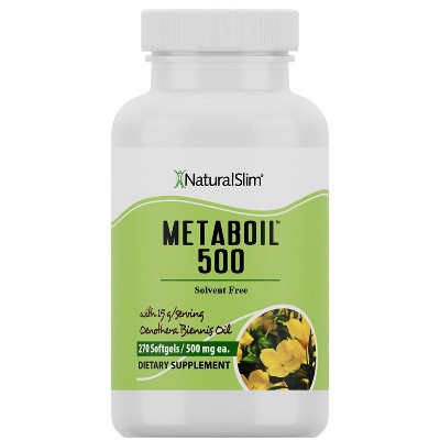 NaturalSlim Metaboil 500 with Evening Primrose Oil & GLA, 270 Softgels
