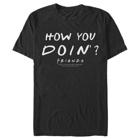St Følg os pop Men's Friends Joey How You Doin' T-shirt : Target