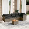 vidaXL Garden Sofa Set Grey - 2 of 4