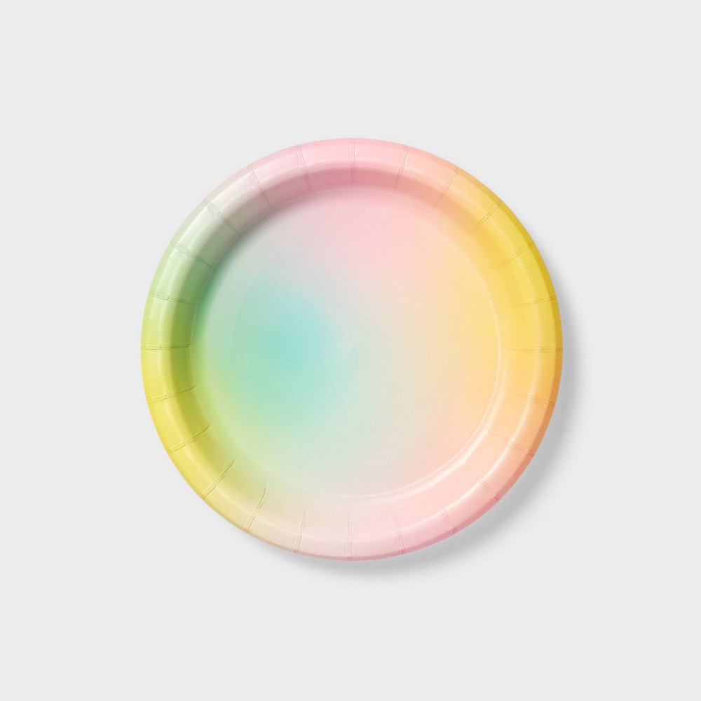 Photos - Other tableware 20ct Pastel Gradient Snack Plates - Spritz™