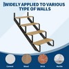 Garvee 2 Pack Steel Stair Step Riser, Metal Stair Stringer with Reinforcing Support Legs for Indoor/Outdoor Steps - 3 of 4