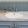Gulches Chrome Finish 2-Handle Bathroom Sink Faucet, 12.06" with 360 Swivel Spout - 3 of 4