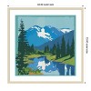 Amanti Art Mountain Reflection I by Walker Noble Wood Framed Wall Art Print - 4 of 4