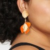 Linear Petal Earrings - A New Day™ - 2 of 3