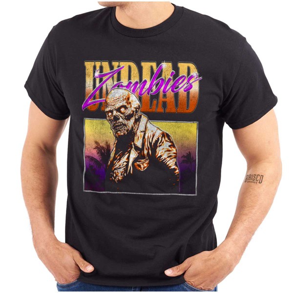 Playera de Terror de Halloween con Gráfico de Zombi No Muerto para Hombre o Mujer Brisco Brands