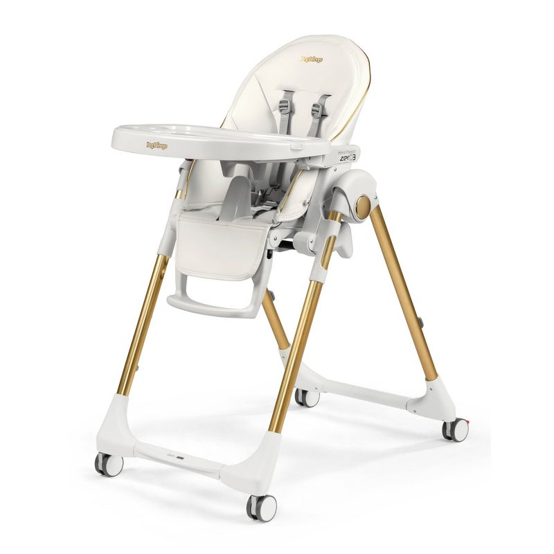Peg Perego Prima Pappa Zero 3 High Chair - White and Gold, 1 of 9