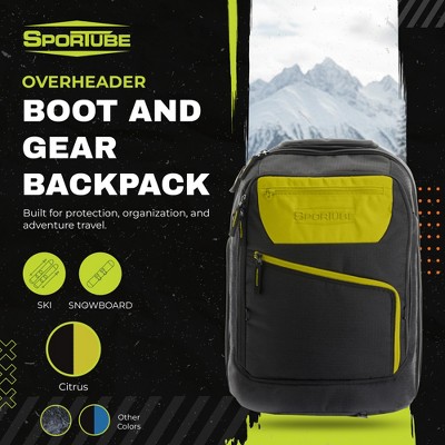 Sportube Overheader Boot and Gear Backpack, Carry-on Travel Bag, Citrus — фото 2