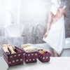 Evideco French Home Goods Woven Strap Storage Baskets - Set of 3, Stackable - 2 of 4