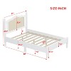 CAVINAS Full/Queen Size Bed Frame with Natural Rattan Headboard,Wooden Platform Bed with Wood Slats Support,Underbed Storage - 3 of 4