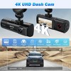 NEXPOW Dash Cam Front and Rear, 4K Full HD Dash Camera with Built-in WiFi GPS, 32GB Card Included - 2 of 4