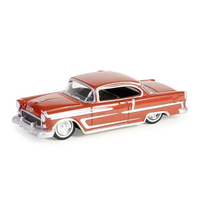 1/64 1955 Chevrolet Bel Air California Lowriders 5, Red & Silver 63060-B