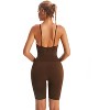DOMETOUR Sport Sleeveless Slim Fit Jumpsuits for Women Tummy Control - 2 of 4