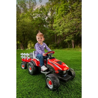 peg perego case ih tractor and trailer