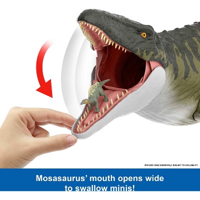 Детские фигурки Jurassic World Rebirth Super Colossal Mosasaurus Action Figure, Dinosaur Toy — фото 4