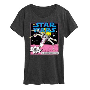 Women's - Star Wars - Luke Skywalker Ship Short Sleeve Graphic T-Shirt - 1 of 4