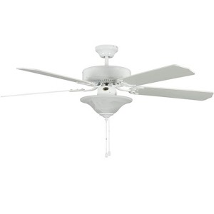 Concord Heritage Square 52" White LED Indoor Ceiling Fan Light 5-Blade - 1 of 4