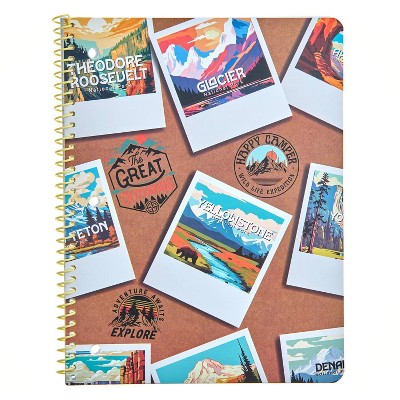 Gartner Studios Park It Pattern Q Polaroid Pics and Stamps Spiral Notebook
