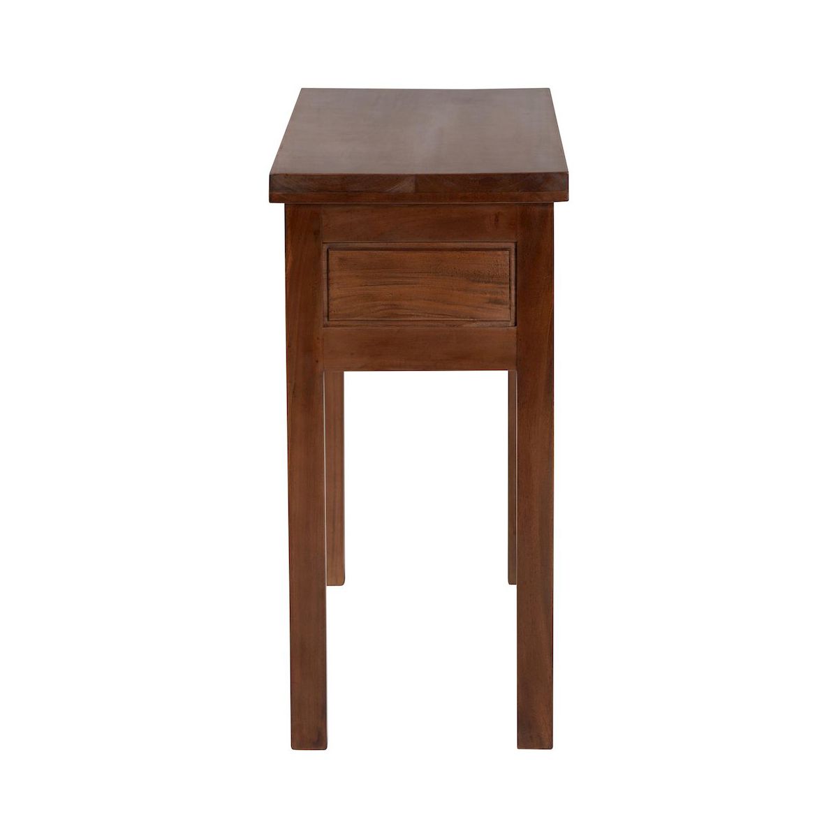 bali & pari,Alannis Mahogany Wood Console Table - Accent Table with Carved Floral Apron for - thumbnail 3