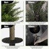 23.6" FArtificial Cypress Topiary Tree with Spike (1-Pack) - Realistic Artificial Pine for Indoor Outdoor Decor Home Accent - 3 of 4