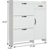 RISOKEYS Shoe Storage Cabinet with 3 Flip Drawers,Freestanding Shoe Organizer,Rack Cabinet with Small Drawer and Cabinet for Entryway,Hallway - 3 of 4
