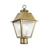 Livex Lighting Mansfield 2 - Light Post Light in  Antique Brass - 4 of 4