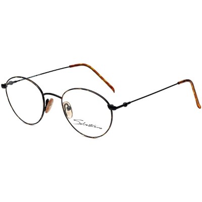 Calabria Designer Reading Glasses Seb-782 Black Tortoise Havana Brown Gold 48mm
