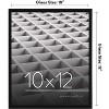 Americanflat 10x12 Picture Frame - Streamline Collection - Thin Border Photo Frame for Tabletop and Wall Display - Black - 2 of 4