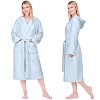 PAVILIA Women Robe with Hood, Fleece Plush Soft Long Hooded Robe, Fluffy Fuzzy Cozy Warm Bathrobe Shower Spa House - 3 of 4
