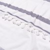 Cotton Oversized Striped Fouta Beach Towel with Tassels by Blue Nile Mills - 4 of 4