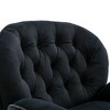 NicBex Modern Accent chair with Ottoman,Velvet Living Room Chair with Metal Legs for Bedroom/Office/Game Room - 4 of 4