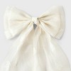 Chiffon Floral Double Bow Hair Barrette - A New Day™ - 3 of 3