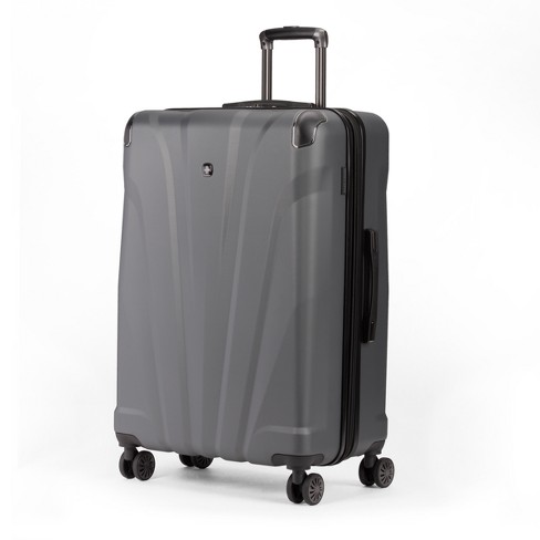 Swissgear Cascade Hardside Large Checked Suitcase - Dark Gray : Target