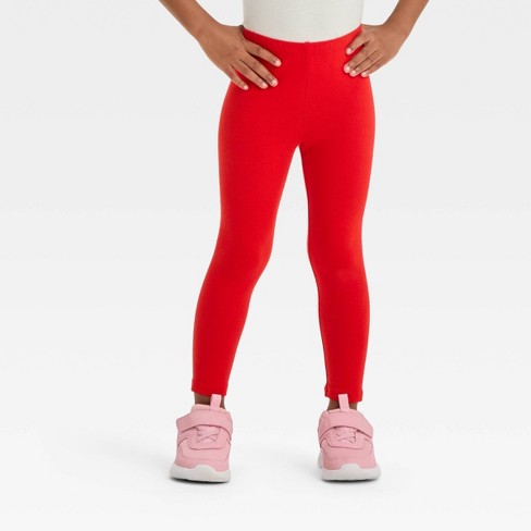 Toddler Girls' Leggings - Cat & Jack™ Red 3t : Target