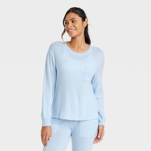 Women's Perfectly Cozy Pullover Sweatshirt - Stars Above™ Blue L : Target