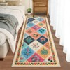 Washable Area Rugs Floral Print Floor Cover, Stain-Resistant Farmhouse Accent Carpet - 2 of 4