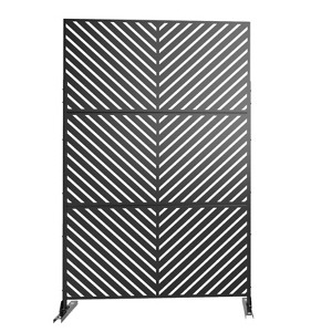 Dovelina Outdoor Metal Privacy Screen Freestanding Patio Decorative Screens - 1 of 4